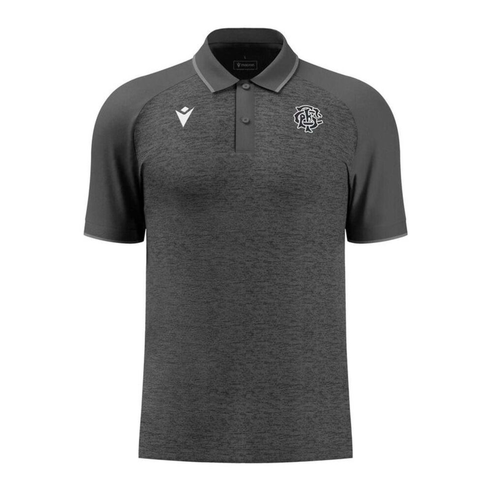 Macron Mens Babarians Polo Shirt / Gray Marl